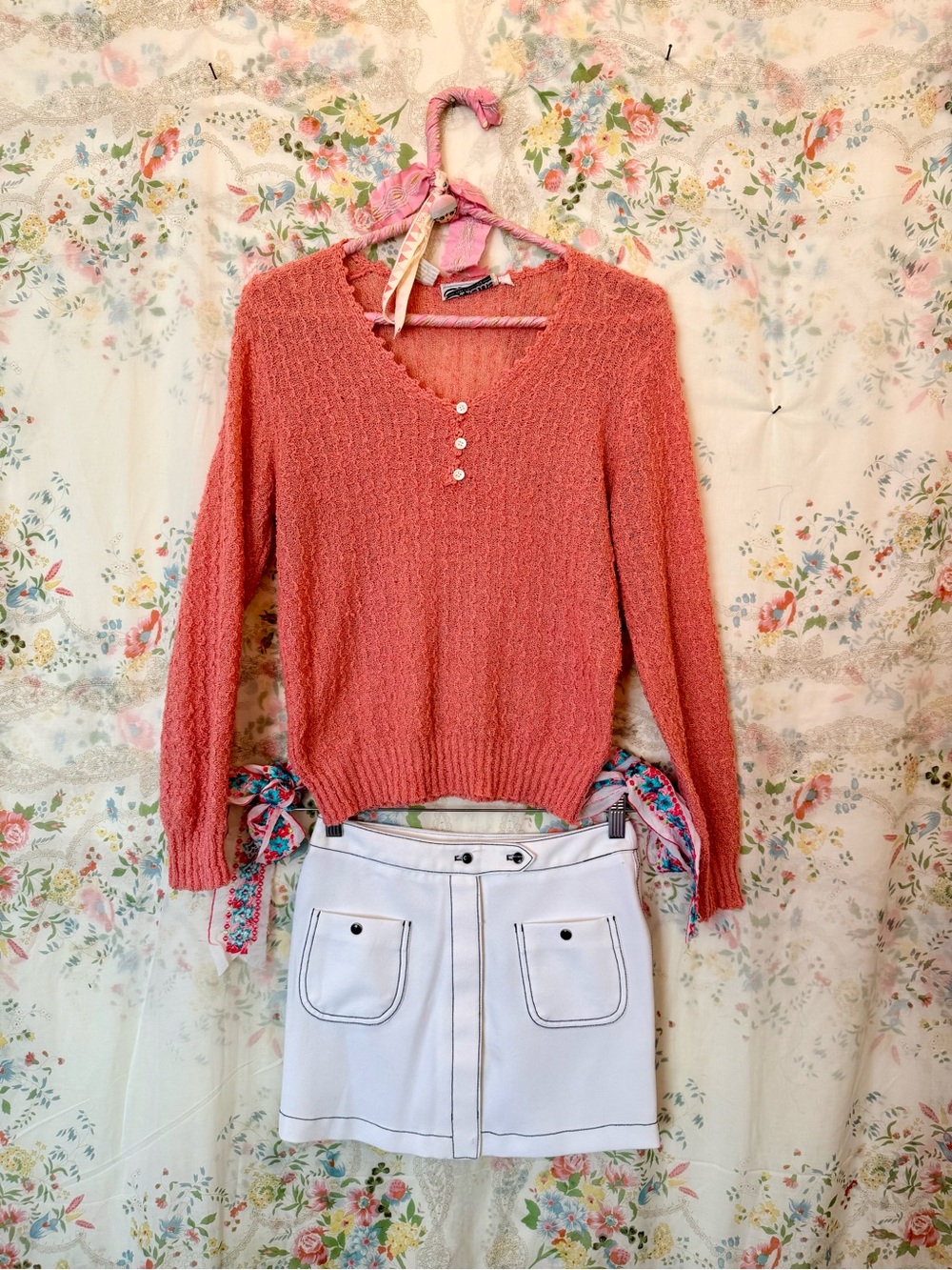 RM Richard’s Company Vintage White Mini Skirt XS